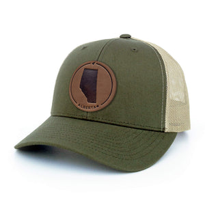Alberta Leather Patch Hat - Painted Door on Main