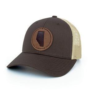 Alberta Leather Patch Hat - Painted Door on Main
