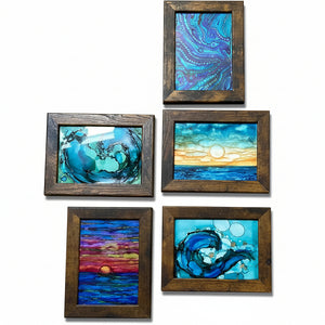 Alcohol Ink Framed Originals - Cre8tive.one - Painted Door on Main