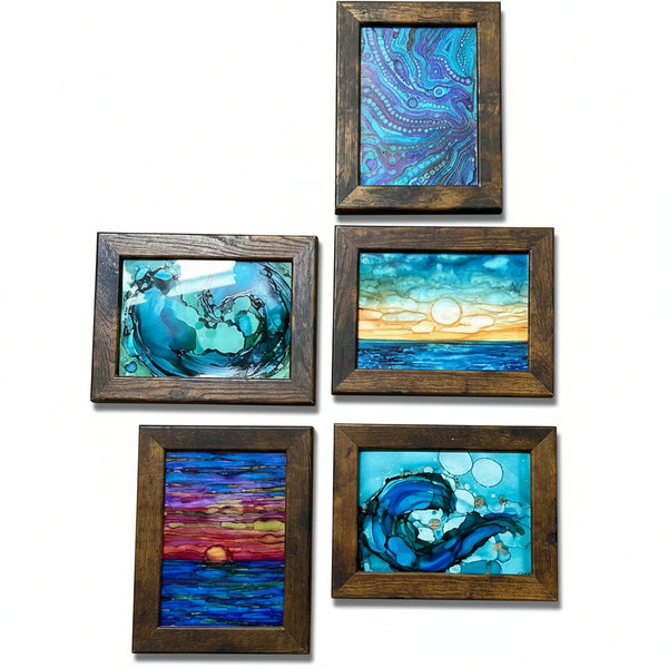 Alcohol Ink Framed Originals - Cre8tive.one - Painted Door on Main