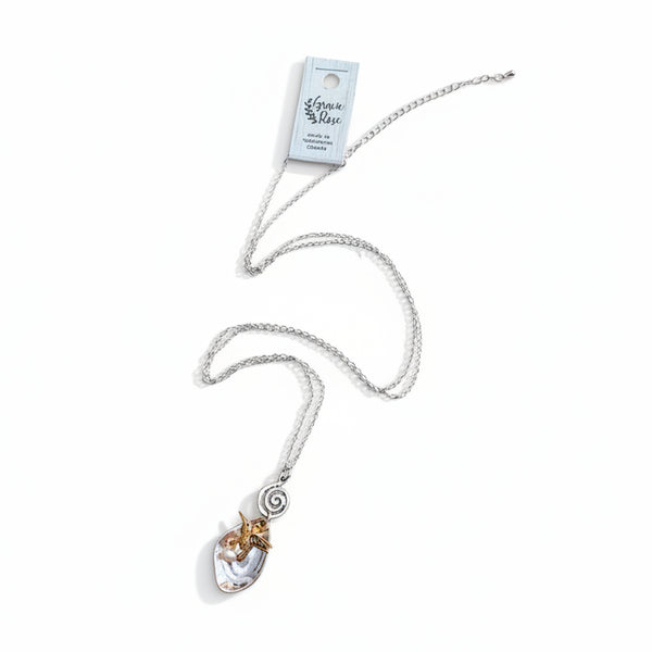 Antique Nested Hummingbird Pearl Necklace - Gracie Rose Designs - Painted Door on Main