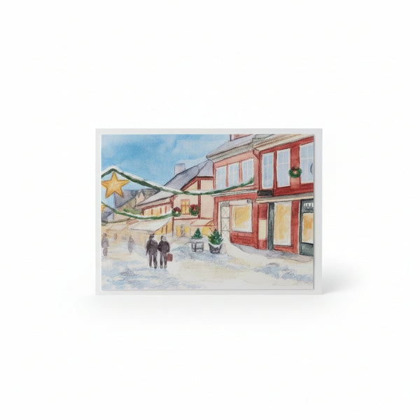 Art Greeting Cards - HannadMade - Painted Door on Main