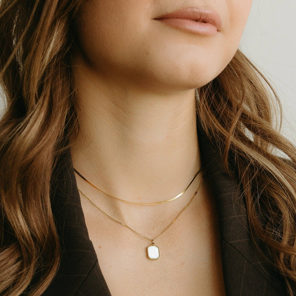 Aurelia Necklace - Petit Gold - Painted Door on Main