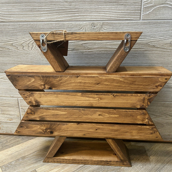 Aztec Shaped Shelf - Rafter Diamond W - Painted Door on Main
