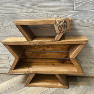 Aztec Shaped Shelf - Rafter Diamond W - Painted Door on Main
