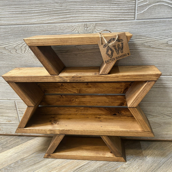 Aztec Shaped Shelf - Rafter Diamond W - Painted Door on Main