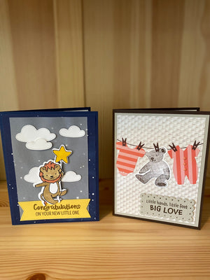 Baby Cards - Cards Crafty by Nicole - Painted Door on Main