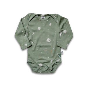 Bamboo Baby Capsule Gift Box - Outer Space & Sage - Painted Door on Main - Little & Lively