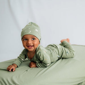 Bamboo Baby Capsule Gift Box - Outer Space & Sage - Painted Door on Main - Little & Lively