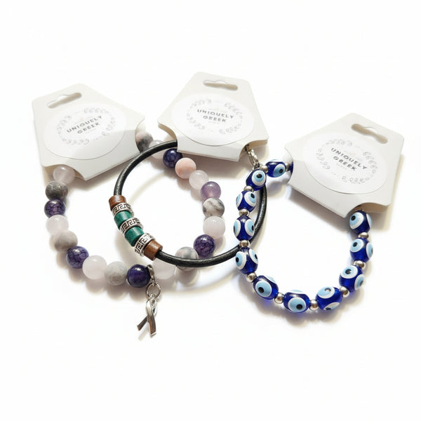 Beaded Bracelets - Uniquely Greek by Barb - Painted Door on Main