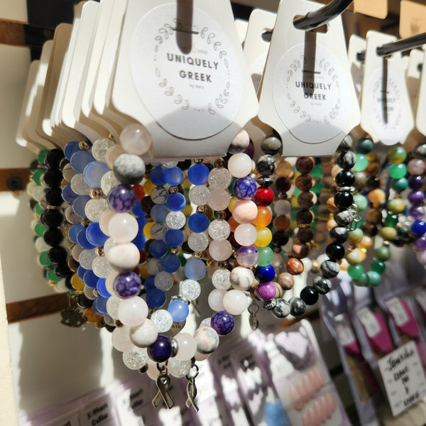 Beaded Bracelets - Uniquely Greek by Barb - Painted Door on Main