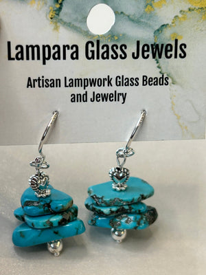 Beads + Sterling Silver Earring - Painted Door on Main