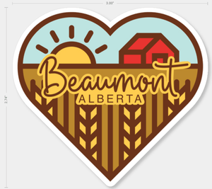 Beaumont Heart Sticker - Sweet Bean Art - Painted Door on Main