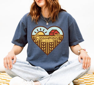 Beaumont Heart T-Shirt - Sweet Bean Art - Painted Door on Main