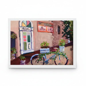 Betty Schriver Art Greeting Cards - Painted Door on Main