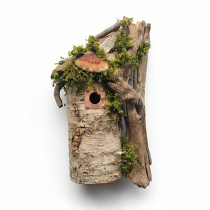 Birch Bark Birdhouses - Leslie's Birdhouses - Painted Door on Main