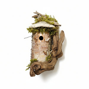 Birch Bark Birdhouses - Leslie's Birdhouses - Painted Door on Main