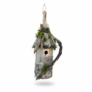 Birch Bark Birdhouses - Leslie's Birdhouses - Painted Door on Main