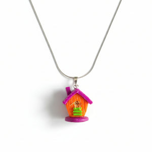 Birdhouse Necklace - Kid in a Candy Shop - Painted Door on Main