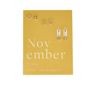 Birthstone Earring Set - Foxy Originals - Painted Door on Main