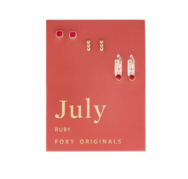 Birthstone Earring Set - Foxy Originals - Painted Door on Main