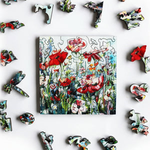 Michelle Austen 'Blooming Hope' Wood Puzzle - Painted Door on Main