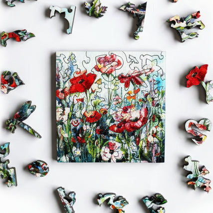 Michelle Austen 'Blooming Hope' Wood Puzzle - Painted Door on Main