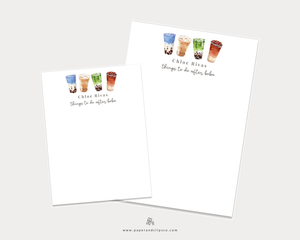 Boba Lover Notepad – Personalized - Painted Door on Main