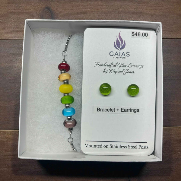 Bracelet & Earring Box Set - Gaia's Glasswear - Painted Door on Main