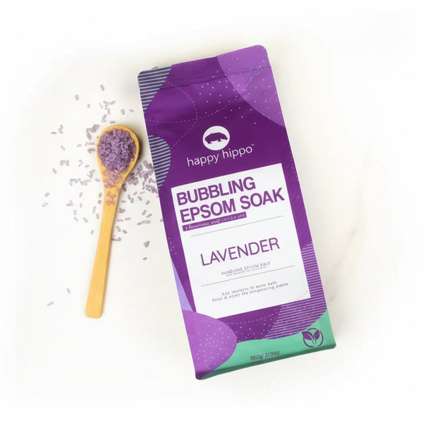 Bubbling Epsom Soak - Happy Hippo Bath - Painted Door on Main