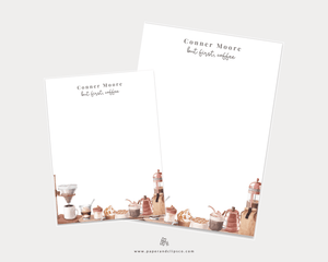 But First, Coffee Notepad – Personalized - Painted Door on Main