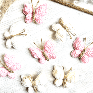 Butterfly Knit Hair Clips - Alayna B & Co. - Painted Door on Main