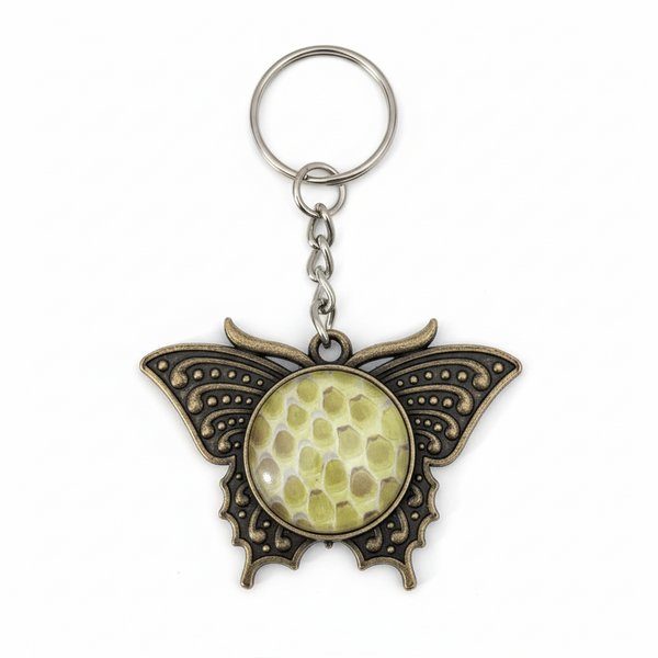 Butterfly Snakeskin Keychains - Mr Slithers' Boutique - Painted Door on Main