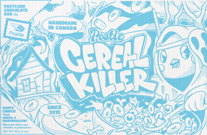 COMING SOON Cereal Killer White Postcard Chocolate Bar