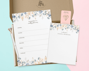 Calm Floral Stationery Gift Set – Personalized - Painted Door on Main