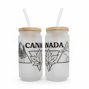 Canada Frosted Glass Can - DIYxe - Painted Door on Main