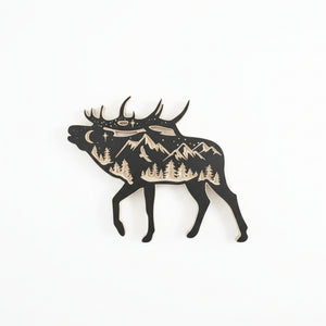 Carved Animal Art - KWoodCarve - Painted Door on Main