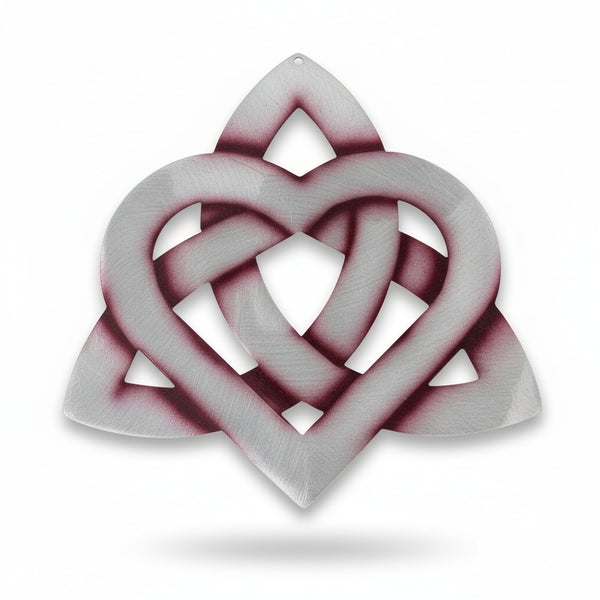 Metal Celtic Heart - Just Art by Mark - Painted Door on Main