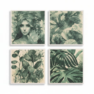 Ceramic Coaster Sets - Use A Dang Coaster - Painted Door on Main