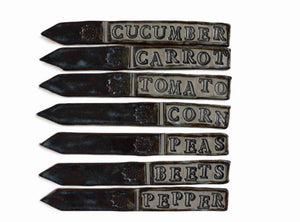 Ceramic Garden Stakes - Painted Door on Main