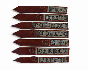 Ceramic Garden Stakes - Painted Door on Main