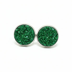 Bezel Earrings - Sweet Bean Art - Painted Door on Main