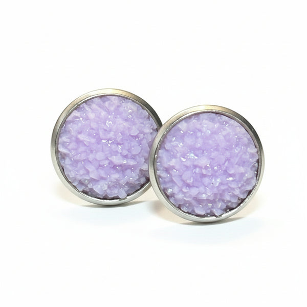 Bezel Earrings - Sweet Bean Art - Painted Door on Main