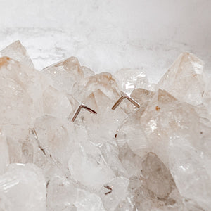 Chevron Stud Earrings - Peaks to Prairies Handmade - Painted Door on Main