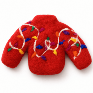Christmas Sweater Ornament | Needle Felting Workshop | 16+ - Painted Door on Main