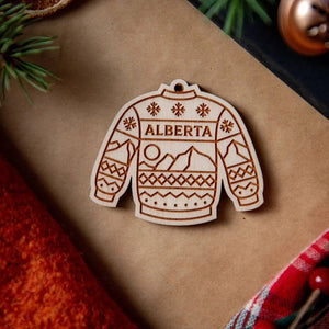 Christmas Sweater Ornament|Rearview Mirror Charm - Painted Door on Main