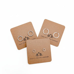 Circle Stud Earrings - Peaks to Prairies Handmade - Painted Door on Main