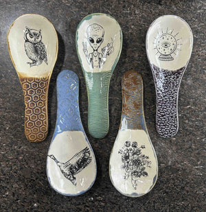 Clay Spoon Rests - Jasmin Alstad - Painted Door on Main