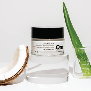 Coconut Dew Hyaluronic Moisture Cream - Om Organics Skincare - Painted Door on Main