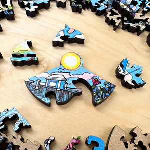 COMING SOON Catherine Robertson 'Sidney in Summer' Wood Puzzle - Painted Door on Main